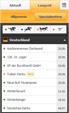 Die Vorbereitung auf ein Rennen beginnt bereits bei der Zucht. Die vorherrschende Rasse im Galopprennsport ist das Vollblut, wobei sich alle Galopperlinien auf die drei Gründer dieser modernen Zucht zurückverfolgen lassen: die Hengste <em>Darley Arabian</em>, <em>Byerley Turk</em> und <em>Godolphin Arabian</em>.