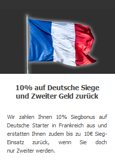 Vielfältiges Wettangebot einschließlich Langzeitwetten.
