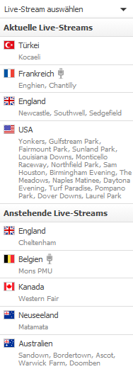 Racebets Live-Streams